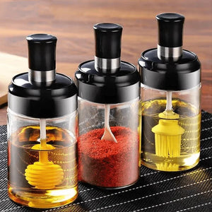 Glass Spice Jars (Pack of 3)