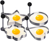 Pack of 4) Egg Molds Stainless Steel Set for Kitchen